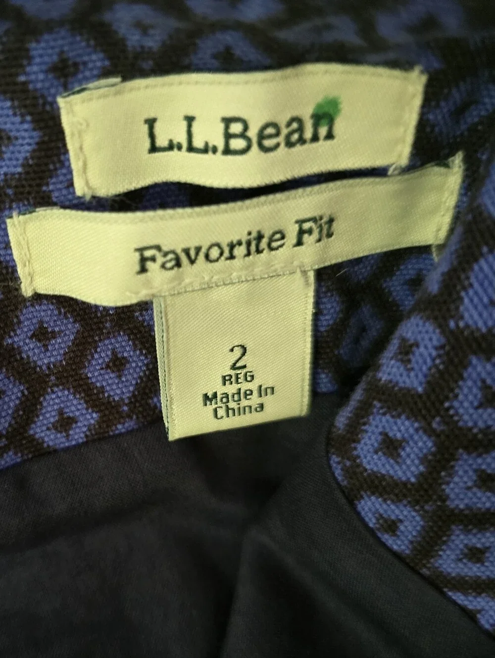 L.L.Bean Favorite Fit Blue Skirt Size 2 - Picture 10 of 10